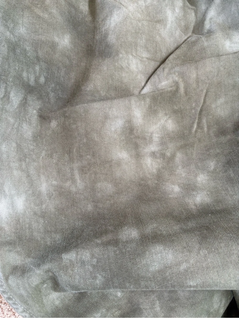 Dr. Collectors Relaxed Tie-Dye Chinos in Olive Brown